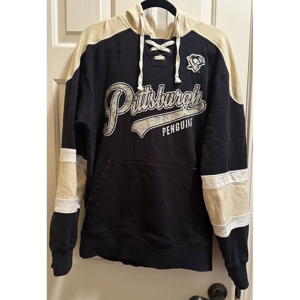 Pittsburgh Penguins Hoodie Sweatshirt‎ G-lll Size Medium